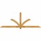 Ekena Millwork Redmond Rough Sawn Timber Gable Bracket, Western Red Cedar, 96"W x 36"H x 4"D x 4"F, 9/12 Pitch GBW096X36X0404RED00RWR - alternate 1